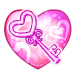 Gif animé coeur clef